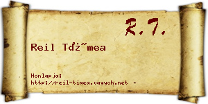 Reil Tímea névjegykártya